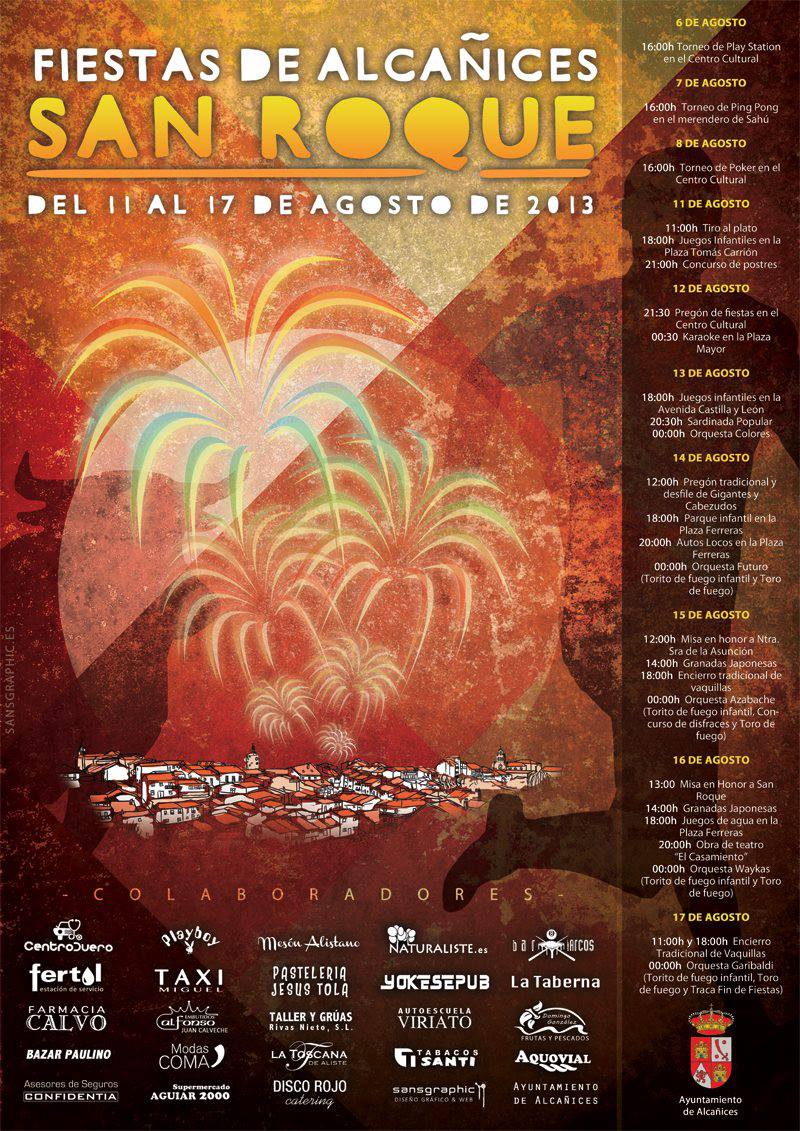 Fiestas patronales en honor a Nuestra Señora de la Asunción y San Roque 2013 Alcañices